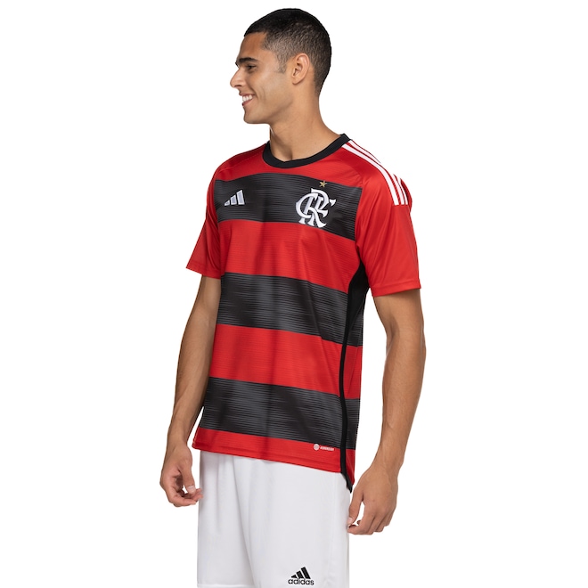 Camisa do Flamengo I 23 adidas - Masculina - Foto 2