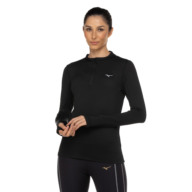 Camiseta Térmica Manga Longa Feminina Mizuno - Foto 2