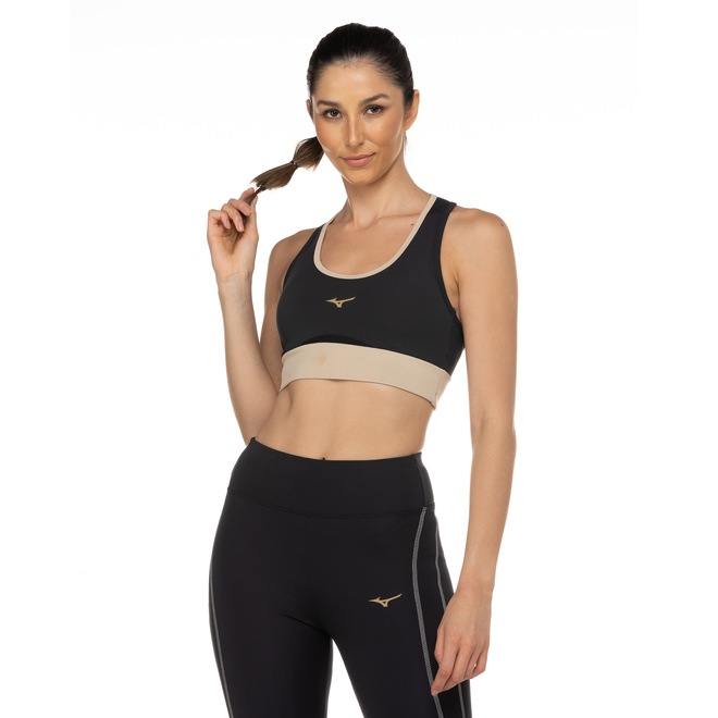 Top Fitness com Bojo Removível Mizuno Média Sustentação Run Easy 4 - Adulto - Foto 2