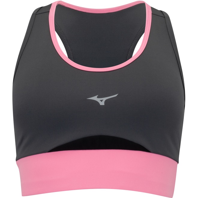 Top Fitness com Bojo Removível Mizuno Média Sustentação Run Easy 4 - Adulto - Foto 1