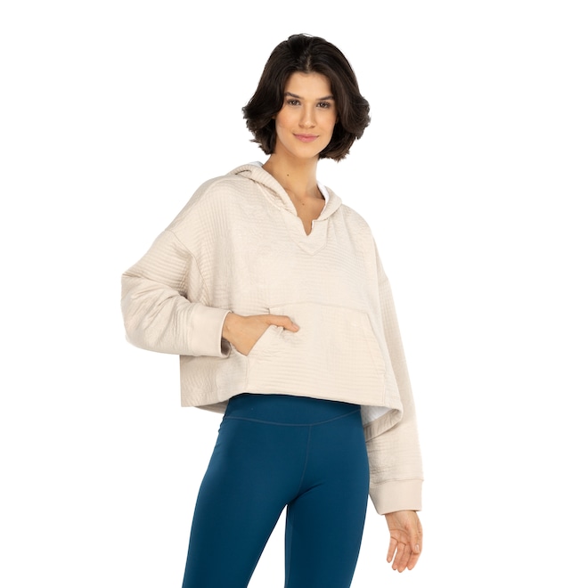 Blusão Feminino Nike com Capuz Luxe Fle - Foto 2