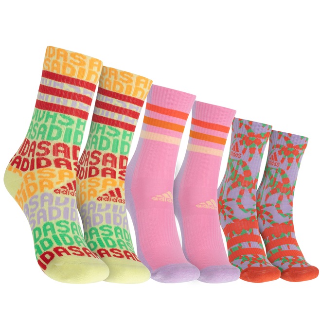 Kit de Meias Cano Alto adidas Farm - 3 Pares - Foto 1