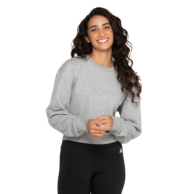 Blusão de Moletinho sem Capuz adidas All SZN - Feminino - Foto 2