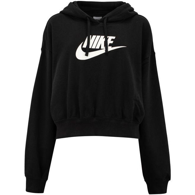 Blusão Nike com Capuz Sportswear Club Flc Gx Crop - Foto 1