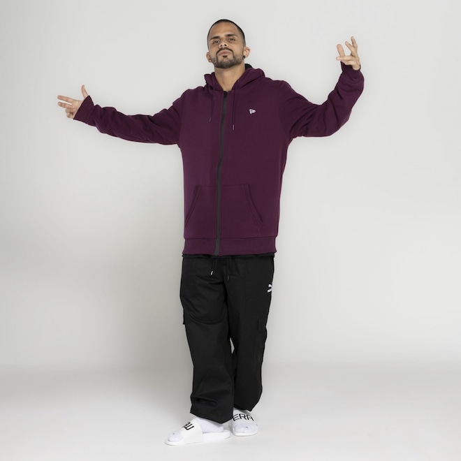 Jaqueta de Moletom com Capuz New Era Essentials Sazonal - Foto 1