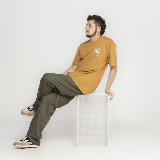 Camiseta New York Yankees MLB New Era Manga Curta Offline Survivor - Foto 1