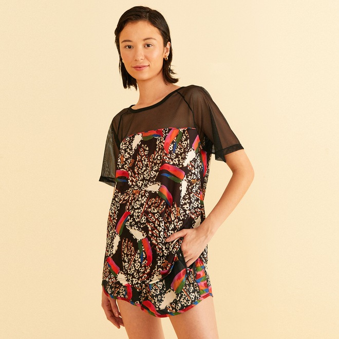 Short Feminino Farm Tucano Onça - Foto 1