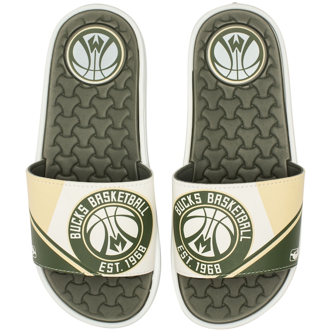 Chinelo Slide NBA Grendene Rider Pump II - Adulto - Foto 1