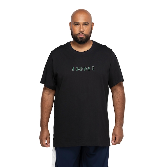 Camiseta Jordan Air Masculina Nike Manga Curta Essentials Crew - Foto 2