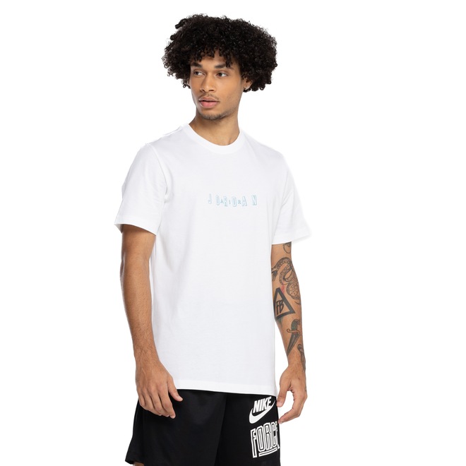 Camiseta Jordan Air Masculina Nike Manga Curta Essentials Crew - Foto 2