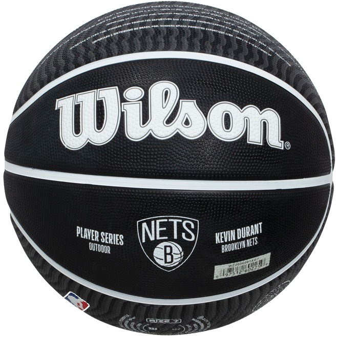 Bola de Basquete Brooklyn Nets Kevin Durant 7 Wilson NBA - Foto 1