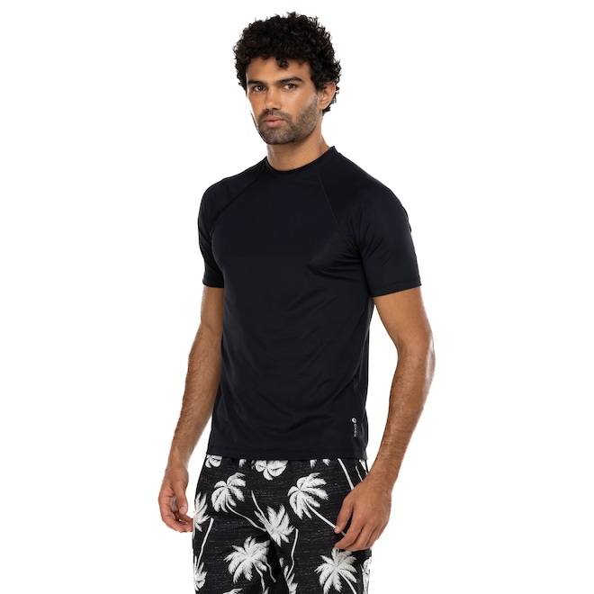 Camiseta Masculina Oxer Manga Curta UV Média Compressão - Foto 2