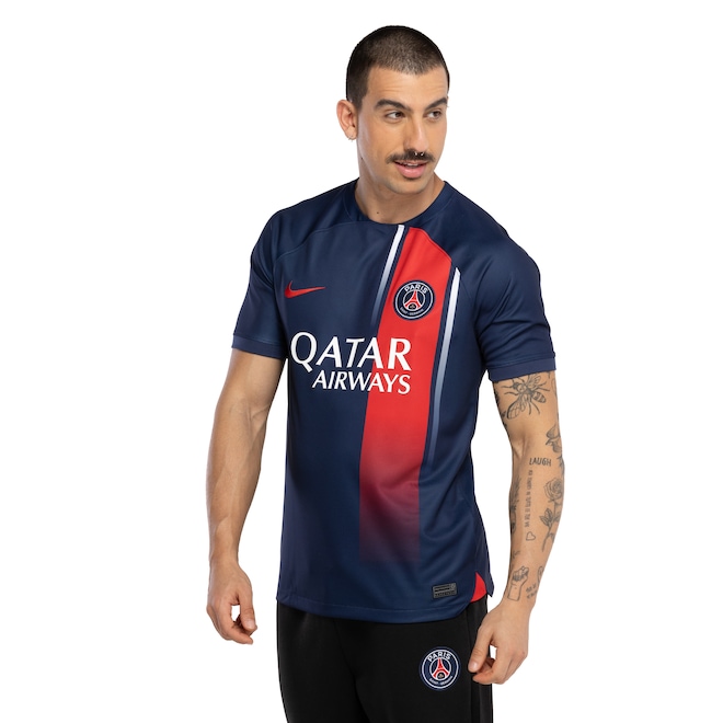 Camisa PSG I 23 Nike Torcedor - Masculina - Foto 2