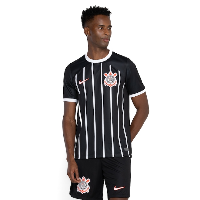 Camisa do Corinthians II 23 Masculina Torcedor - Foto 2
