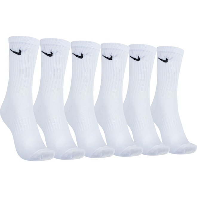 Kit de Meias Cano Alto Nike Everyday Lightweight Crew com 3 Pares - Adulto - Foto 1