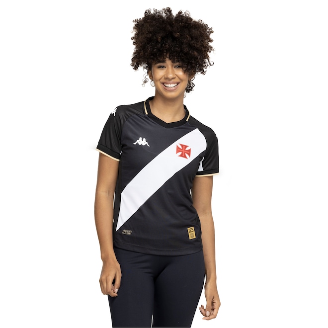 Camisa do Vasco da Gama I 23 Kappa Feminina Torcedor - Foto 2