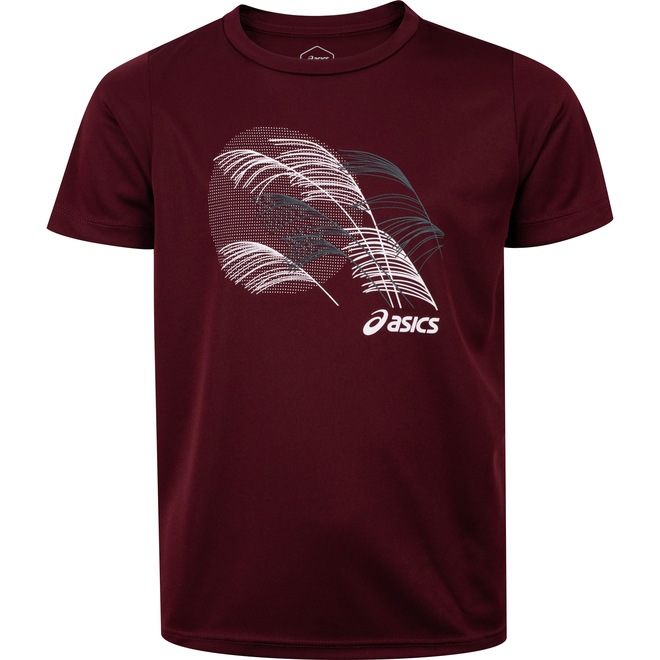 Camiseta Infantil ASICS Manga Curta Estampada - Foto 1