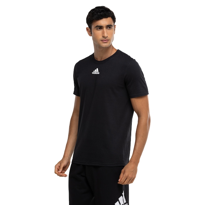 Camiseta Masculina adidas Manga Curta Small Logo - Foto 1