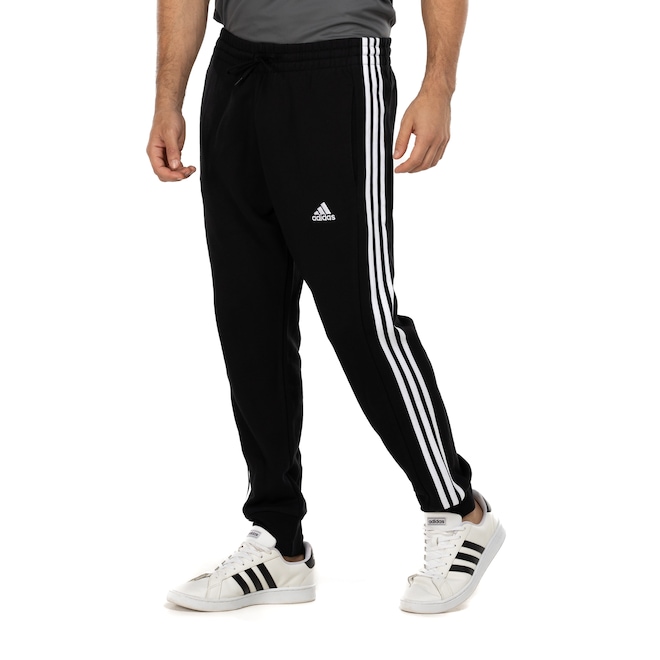 Calça Masculina adidas 3 Stripes French Terry Punh - Foto 2