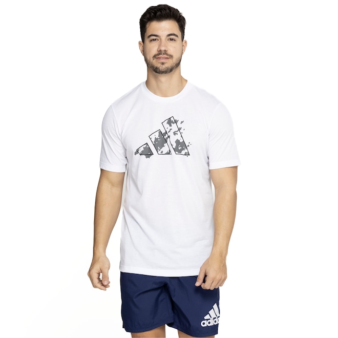 Camiseta Masculina adidas Logo Gráfica - Foto 2