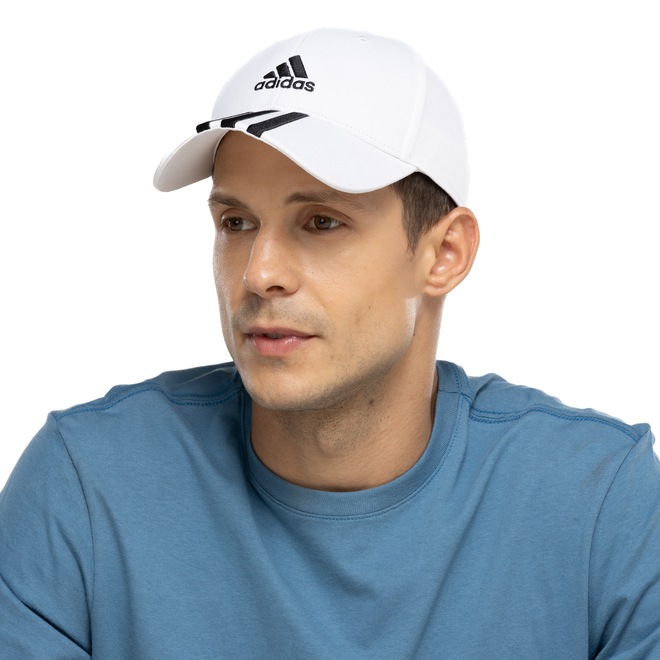 Boné Aba Curva adidas Strapback Baseball 3 Listras - Adulto - Foto 1