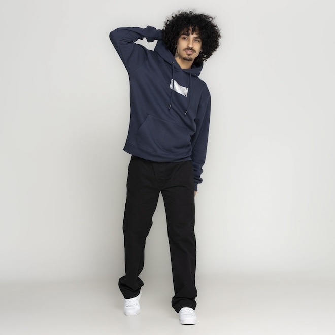 Blusa de Moletom Huf com Capuz Canguru Hardware - Foto 1