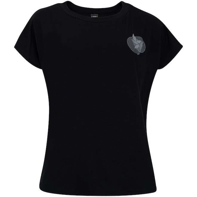 Camiseta Feminina Oxer Manga Curta Solar Estampada - Foto 1