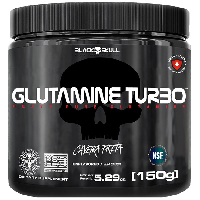 Glutamina Black Skull Glutamine Turbo - 150g - Foto 1
