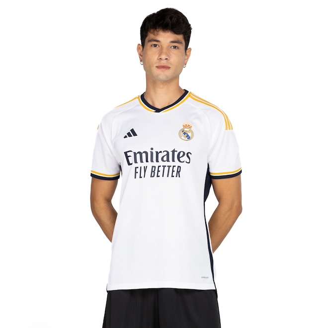 Camisa do Real Madrid I 23 adidas Masculina Torcedor - Foto 2