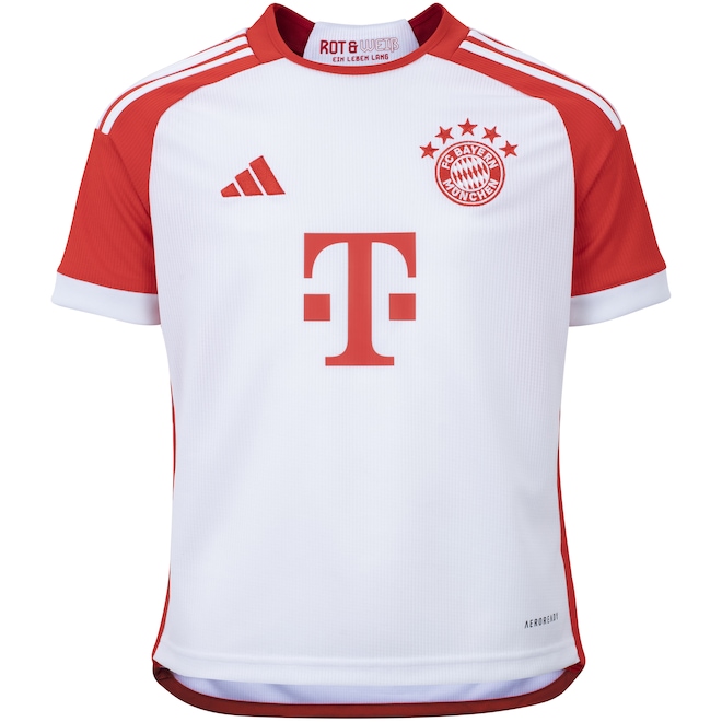Camisa Bayern I 23 adidas Infantil Torcedor - Foto 1