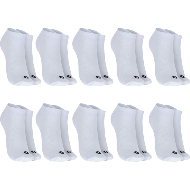 Kit de Meia Oxer Cano Baixo Respirável - Adulto - 10 Pares - Foto 1