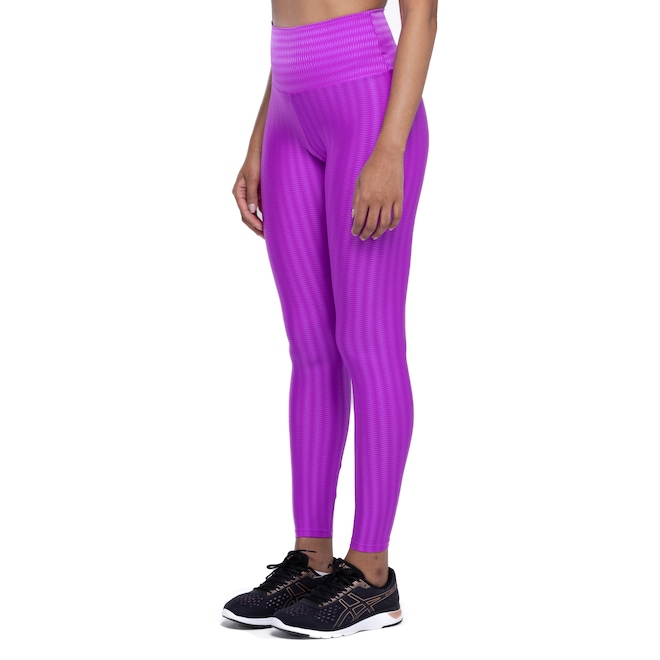Calça Legging Feminina Oxer New Zig Média Compressão Cós Alto - Foto 2