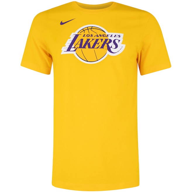 Camiseta Los Angeles Lakers NBA Masculina Nike Manga Curta Logo1 Ss Tee - Foto 1