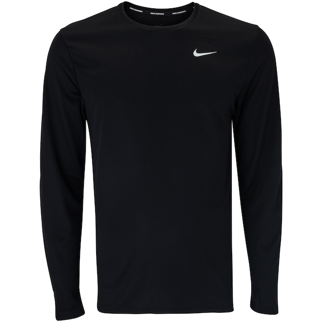 Camiseta Masculina Nike Manga Longa Dri-Fit Miler Top - Foto 1