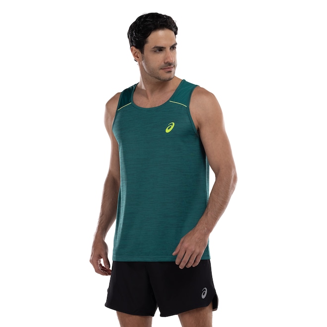 Camiseta Regata Masculina ASICS Leve Mesh Antiodor - Foto 1