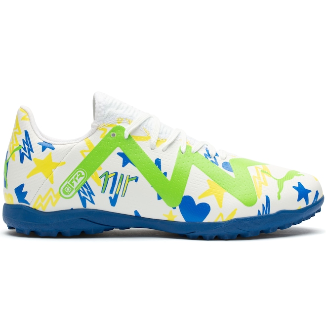 Chuteira Neymar Jr Society Puma Future Play TT - Adulto - Foto 1