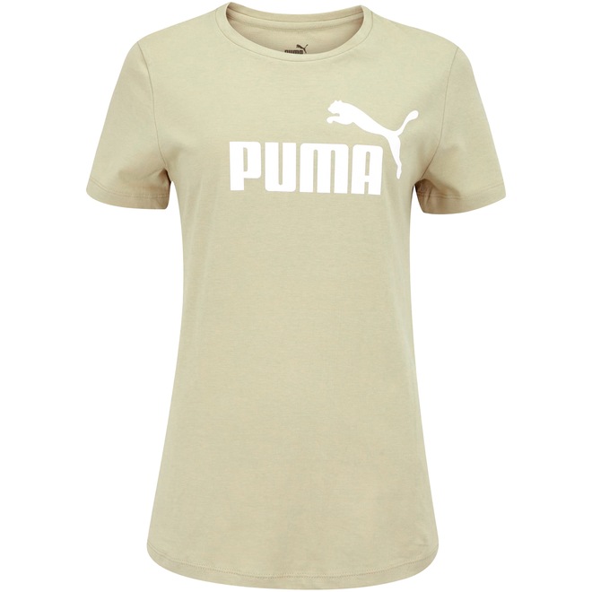 Camiseta Feminina Puma Manga Curta Essentials Logo Tee - Foto 1