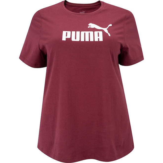 Camiseta Feminina Puma Manga Curta Essentials Logo Tee - Foto 1