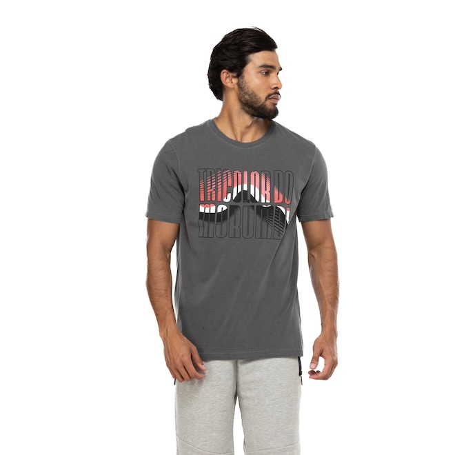 Camiseta do São Paulo Masculina Lavada Estádio - Foto 2