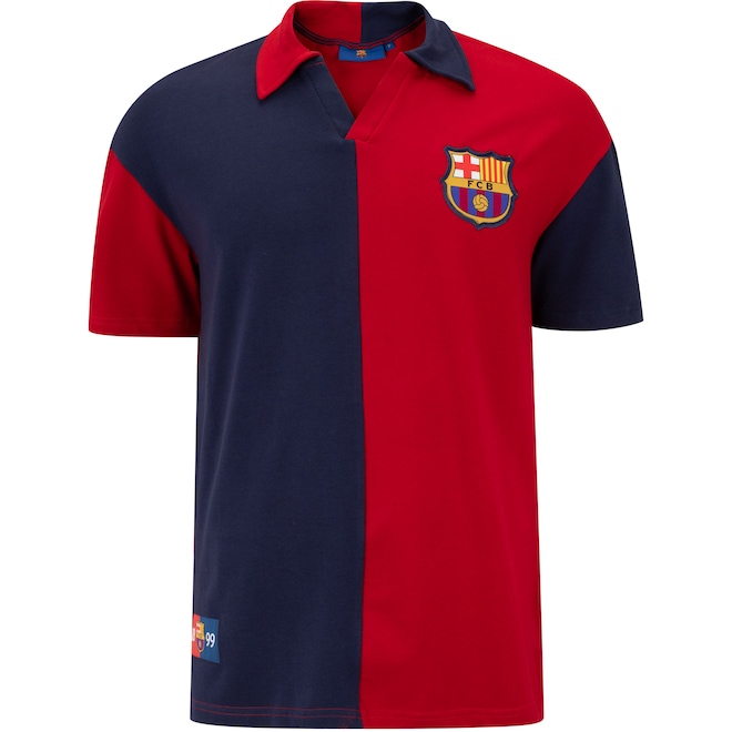 Camisa Polo do Barcelona Masculina Retrô - Foto 1