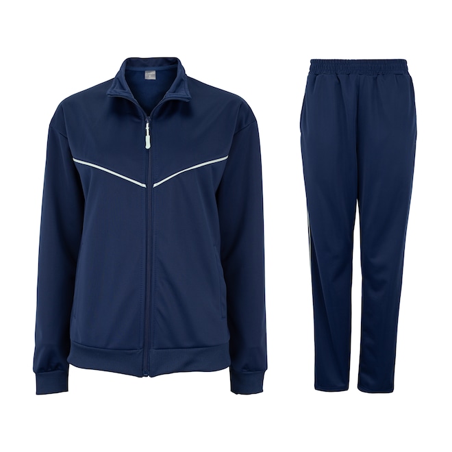 Conjunto de Agasalho Oxer Feminino Politrico Bolso Recortes - Foto 1