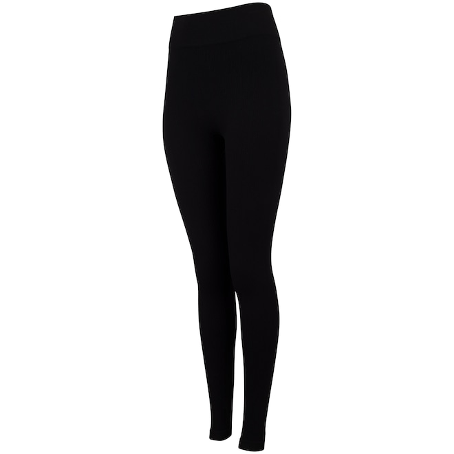 Calça Legging Feminina Oxer Canelada Sem Costura - Foto 1