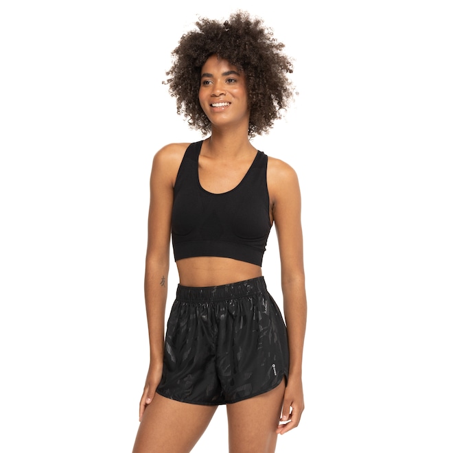 Top Fitness com Bojo Removível Oxer Baixa Sustentação Nadador Sem Costura Adulto - Foto 2