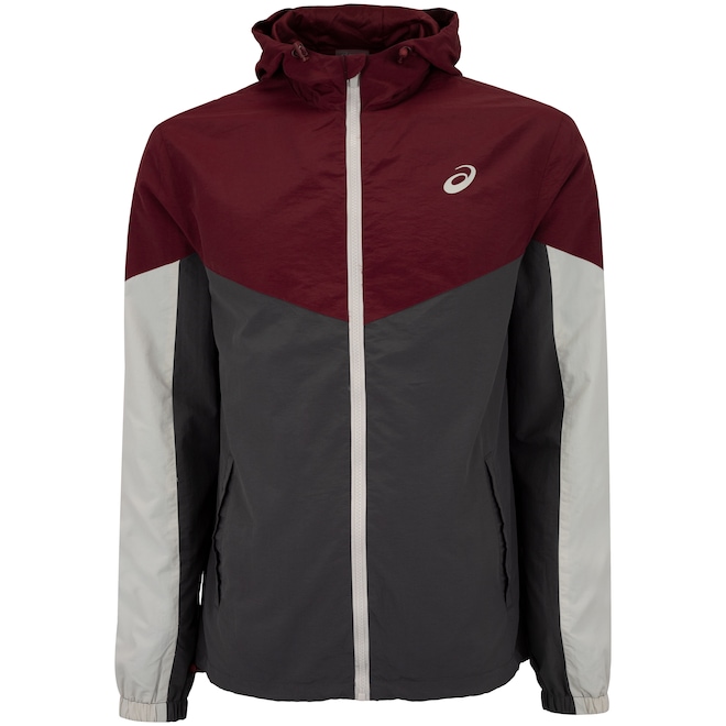 Jaqueta Masculina ASICS com Capuz Recortes - Foto 1