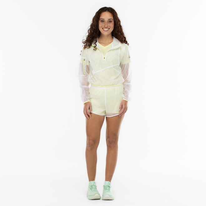 Blusão Feminino ASICS com Capuz Leve Assimétrica - Foto 2