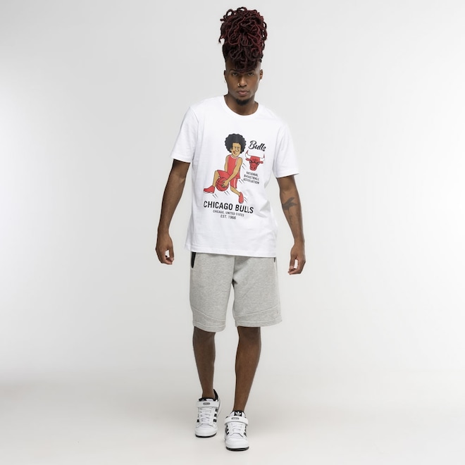 Camiseta do Chicago Bulls New Era NBA Building - Foto 1