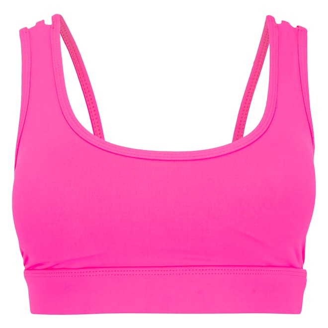 Top Fitness com Bojo Removível Vestem Média Sustentação Ariel Adulto - Foto 1