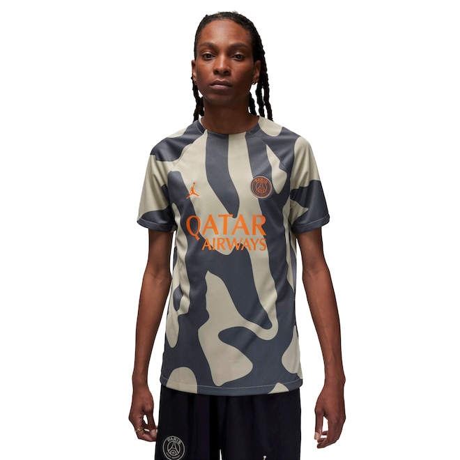 Camisa do Paris Saint-Germain Pré Jogo Torcedor 25/26 Nike Masculina - Foto 1