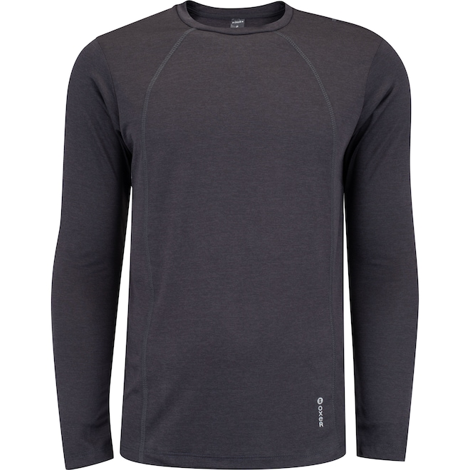 Camiseta Masculina Oxer Manga Long Flat Mescla - Foto 1