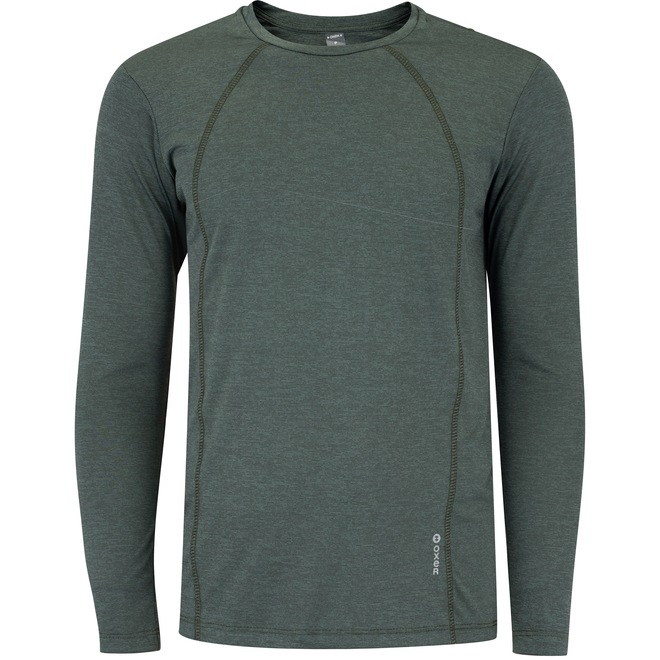 Camiseta Masculina Oxer Manga Long Flat Mescla - Foto 1